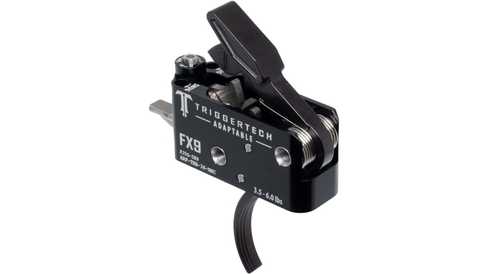 Triggertech FX-9 Adaptable Trigger, Curved, 3.5-6 lbs., Black, ARF-TBB-36-NNC