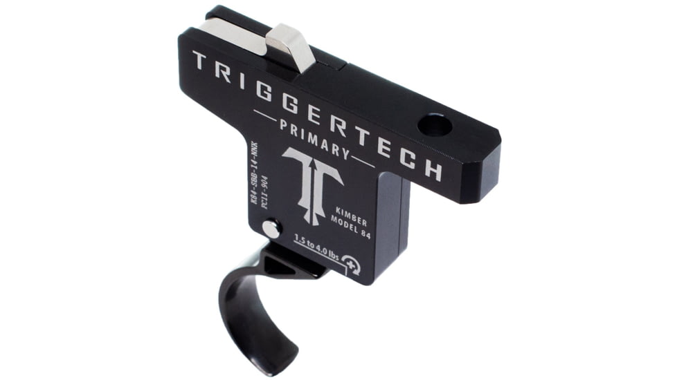 Triggertech Primary Kimber Model 84 Rifle Trigger, Single-Stage, Curved, 1.5-4lb, Black PVD, K84-SBB-14-NNK