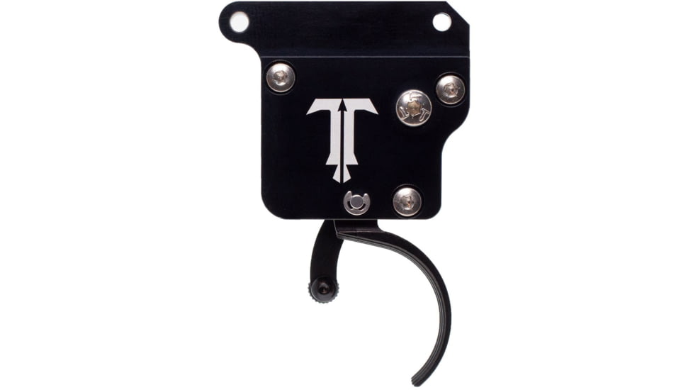 Triggertech Primary Bottom Safety Trigger, Remington 700, 1.5-4 lb Pull, Ambidextrous, Curved, Anodized, Black, R70-SBB-14-BNC