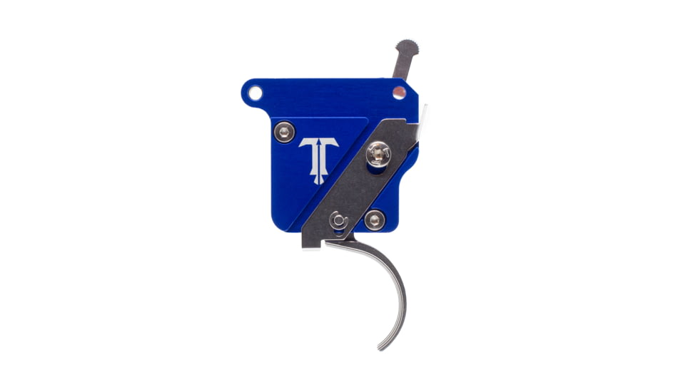 Triggertech Primary Independence Trigger, Remington 700, Single Stage Action, 1.5 - 4 lb Pull, Right Hand, Curved, Drop-In, Red/White/Blue, X22-SRS-14-TBC