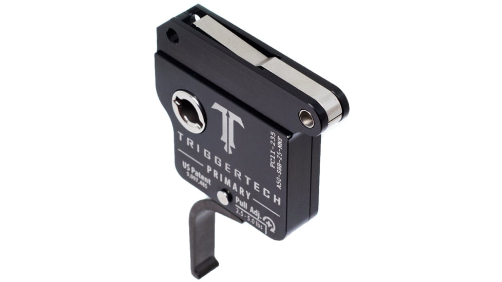 Triggertech Primary Trigger, Armalite AR-50, 2.5-5 lb Pull, Ambidextrous, Flat, Anodized, Black, A50-SBB-24-NNF