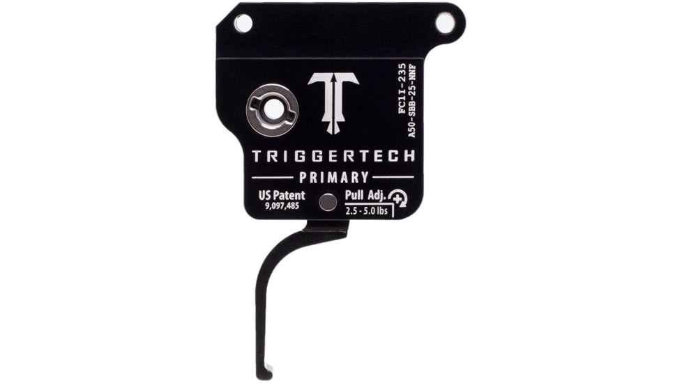 Triggertech Primary Trigger, Armalite AR-50, 2.5-5 lb Pull, Ambidextrous, Flat, Anodized, Black, A50-SBB-24-NNF