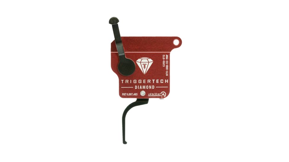 Triggertech Rem 700 Black Diamond Flat Clean Trigger, PVD Black R70-SRB-02-TNF