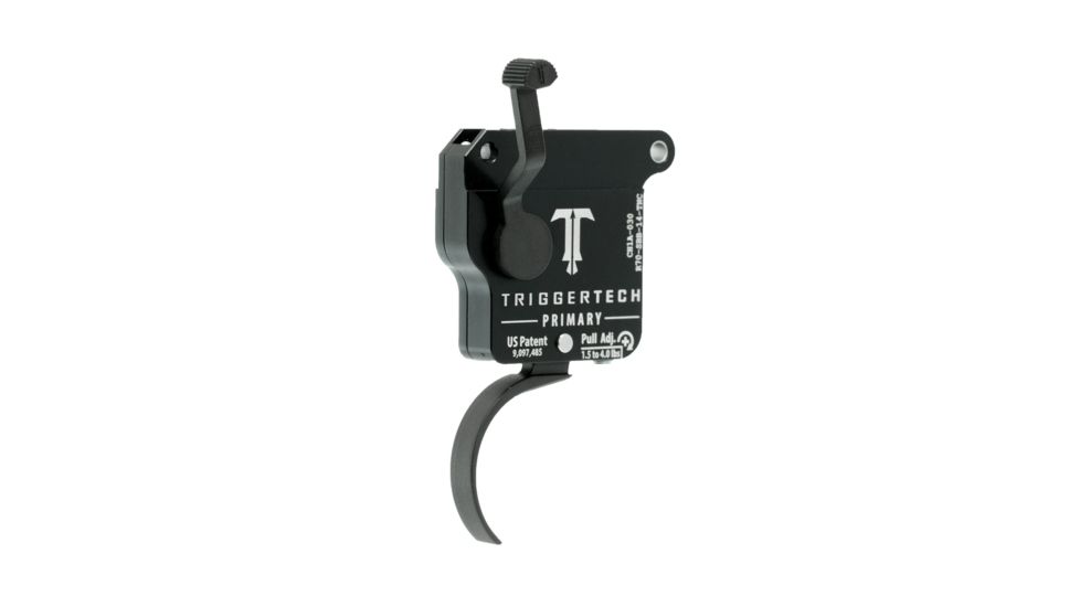 Triggertech Rem 700 Black Primary Curved Clean Trigger, PVD Black R70-SBB-14-TNC
