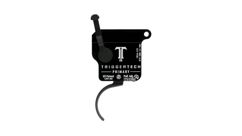 Triggertech Rem 700 Black Primary Curved Clean Trigger, PVD Black R70-SBB-14-TNC