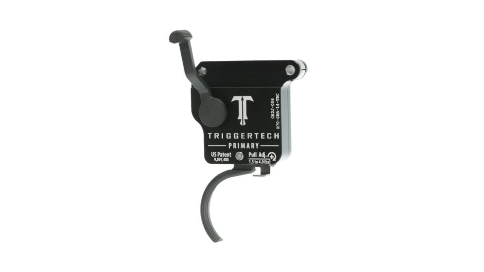 Triggertech Rem 700 Black Primary Curved Trigger, PVD Black R70-SBB-14-TBC