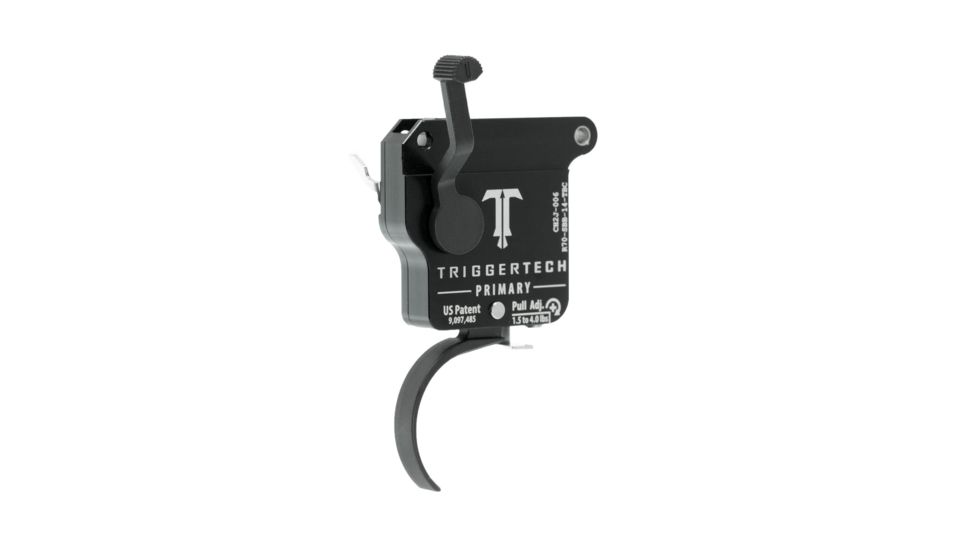 Triggertech Rem 700 Black Primary Curved Trigger, PVD Black R70-SBB-14-TBC