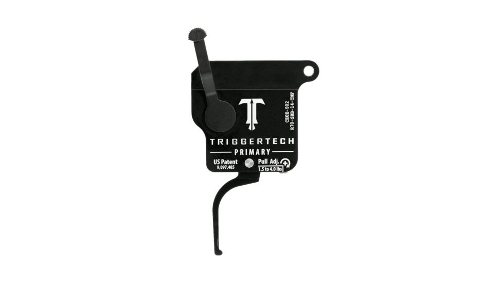 Triggertech Rem 700 Black Primary Flat Clean Trigger, PVD Black R70-SBB-14-TNF