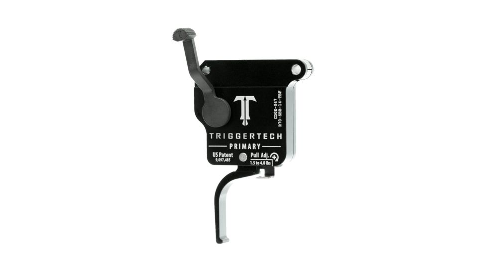 Triggertech Rem 700 Black Primary Flat Trigger, PVD Black R70-SBB-14-TBF