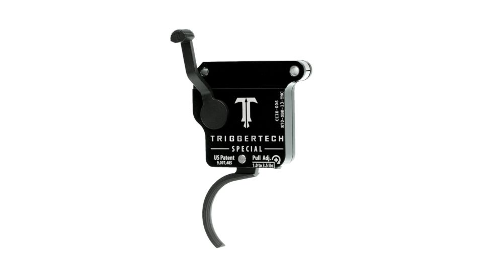Triggertech Rem 700 Black Special Curved Clean Trigger, PVD Black R70-SBB-13-TNC