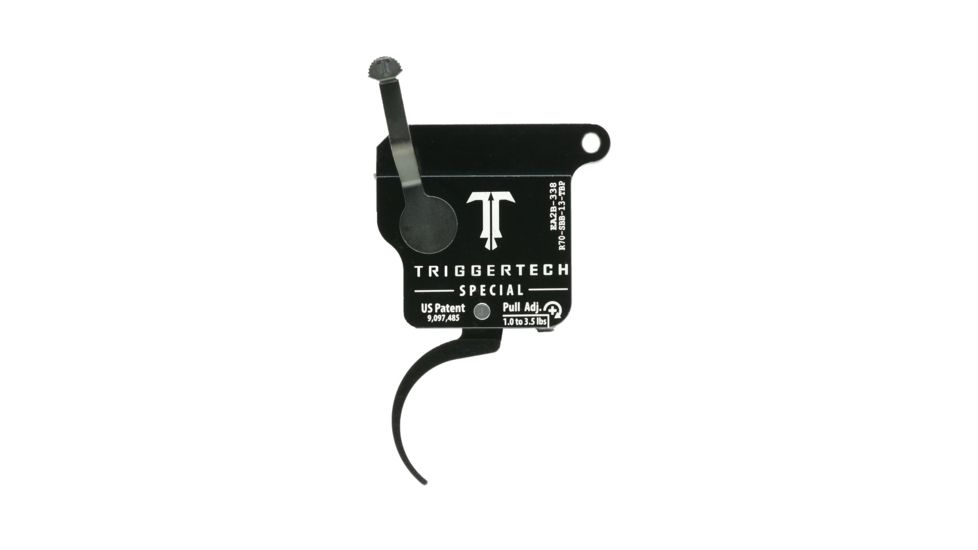 Triggertech Rem 700 Black Special Pro Curved Trigger, Clean, PVD Black, R70-SBB-13-TNP