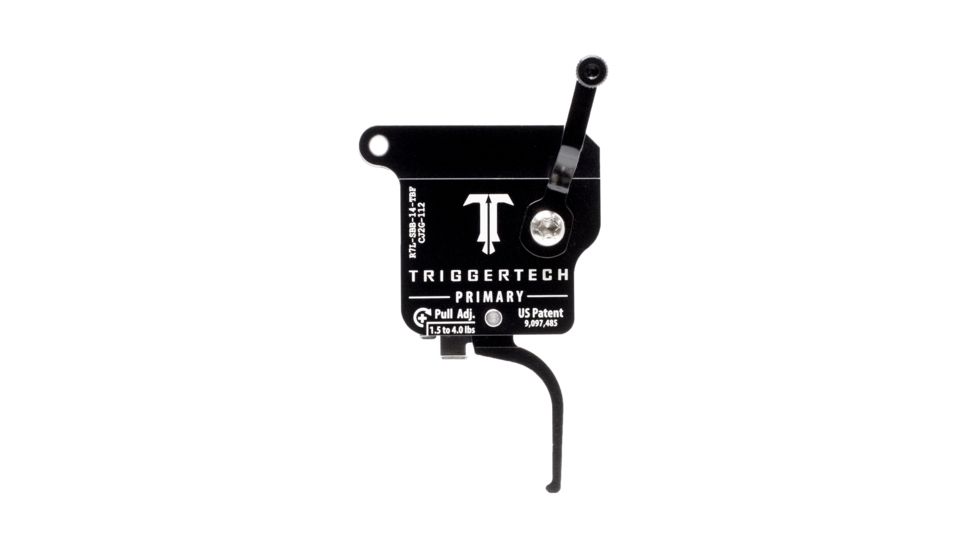Triggertech Rem 700 Left Black Primary Flat Trigger, PVD Black, R7L-SBB-14-TBF