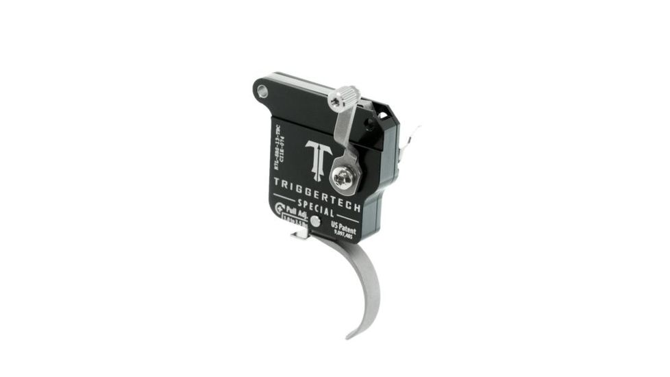 Triggertech Rem 700 Left Black Special Curved Clean Trigger, PVD Black, R7L-SBB-13-TNC
