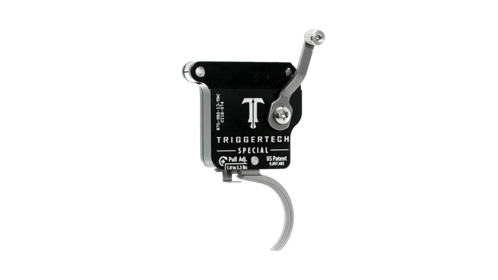 Triggertech Rem 700 Left Special Curved Trigger, Stainless R7L-SBS-13-TBC