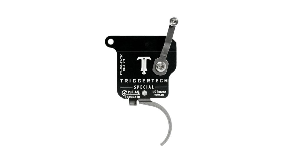 Triggertech Rem 700 Left Special Curved Trigger, Stainless R7L-SBS-13-TBC