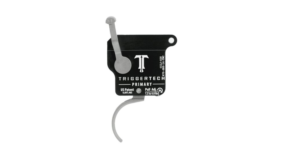 Triggertech Rem 700 Primary Curved Clean Trigger, Stainless R70-SBS-14-TNC
