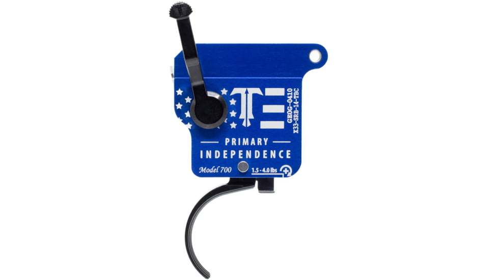 Triggertech Rem 700 Primary Independence Day Trigger, Red Upper, Blue Lower, X33-SRB-14-TBC
