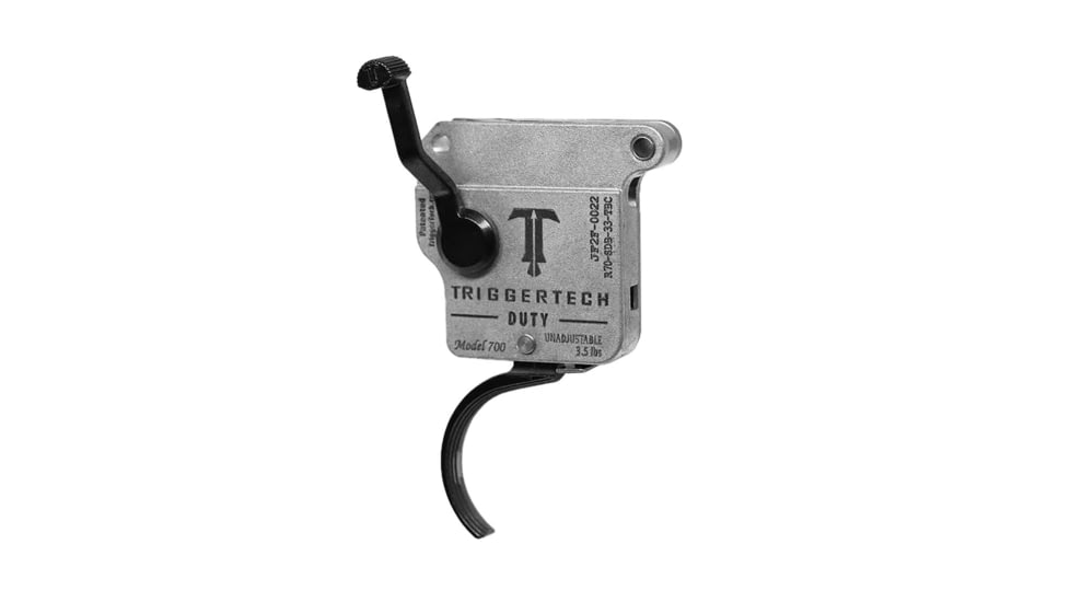 Triggertech Rem700 Duty Rifle Trigger w/ Bolt Release, Curved, 3.5lb, Black, R70-SDB-33-TBC
