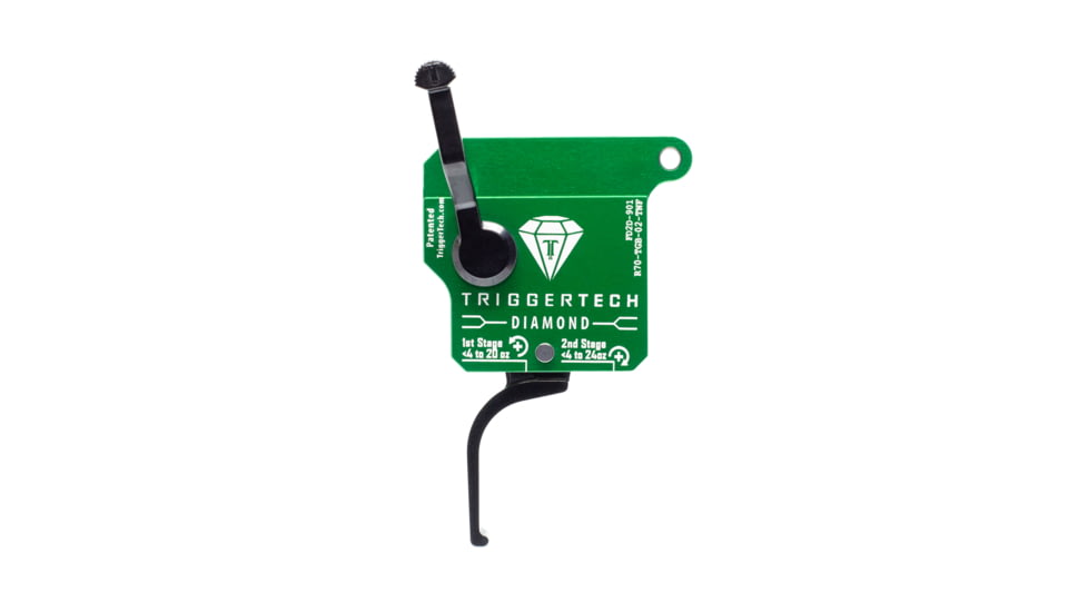Triggertech Remington 700 Two-Stage Diamond Trigger Flat, Black, R70-TGB-02-TNF
