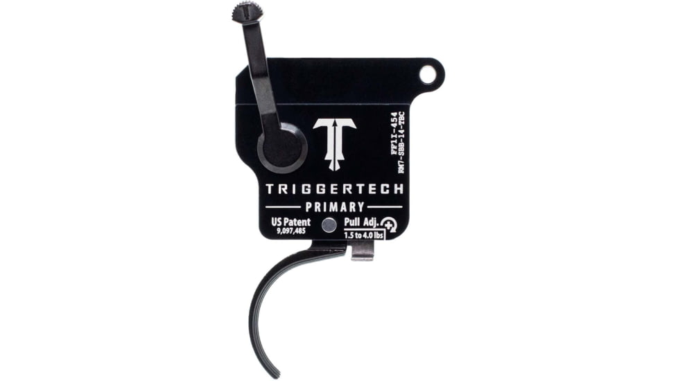 Triggertech Remington Model 7 Curved Trigger, BLACK, REMINGTON MODEL 7, RM7-SBB-14-TBC