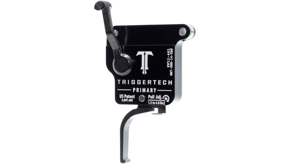 Triggertech Remington Model 7 Primary Flat Trigger, BLACK, REMINGTON MODEL 7, RM7-SBB-14-TBF