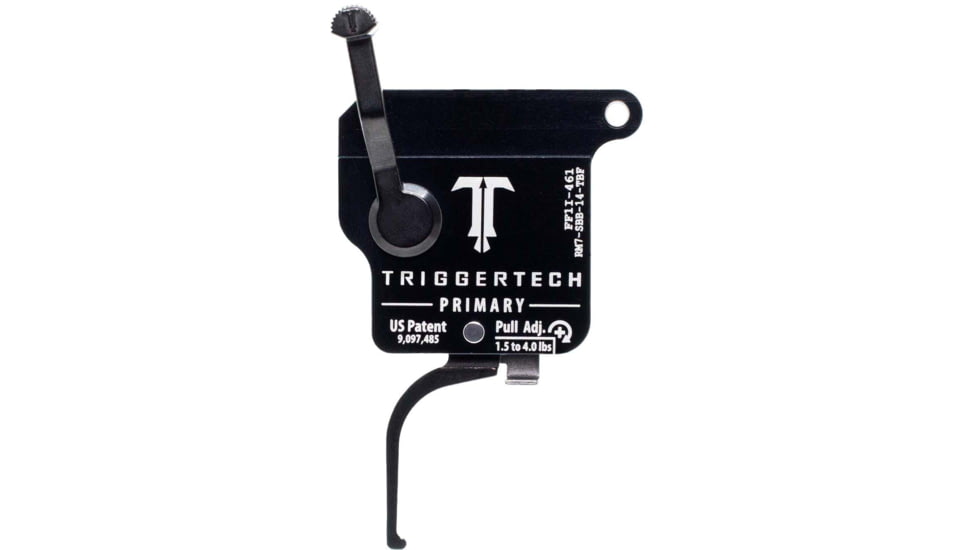 Triggertech Remington Model 7 Primary Flat Trigger, BLACK, REMINGTON MODEL 7, RM7-SBB-14-TBF