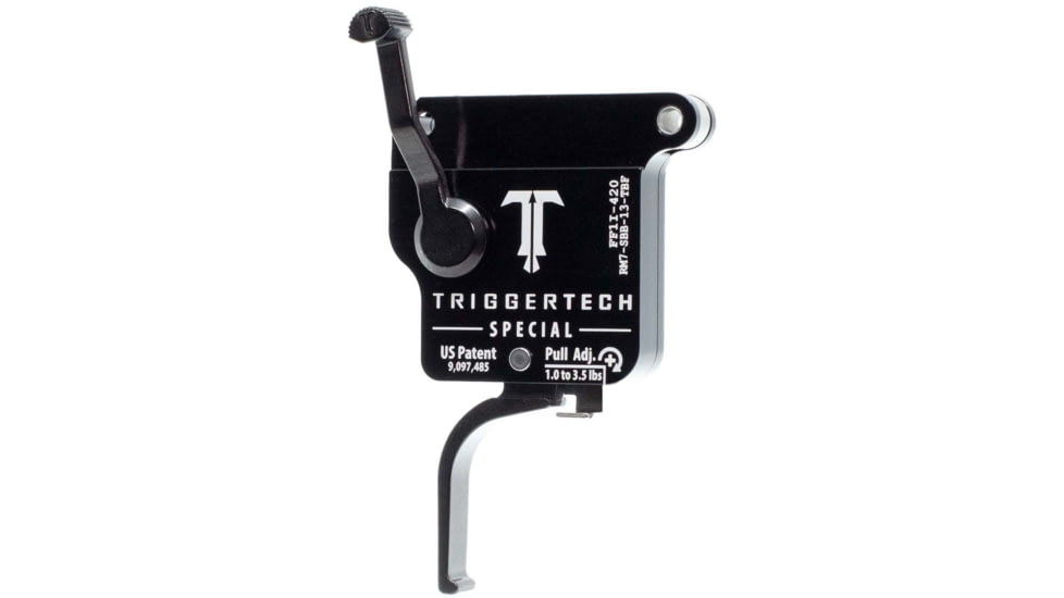 Triggertech Remington Model 7 Special Flat Trigger, BLACK, REMINGTON MODEL 7, RM7-SBB-13-TBF