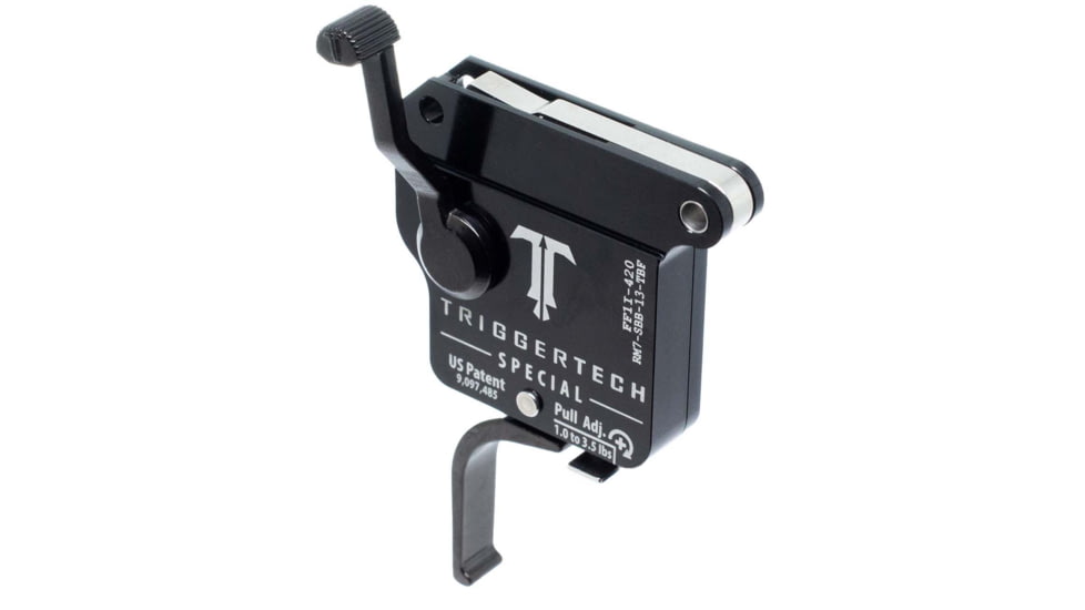 Triggertech Remington Model 7 Special Flat Trigger, BLACK, REMINGTON MODEL 7, RM7-SBB-13-TBF