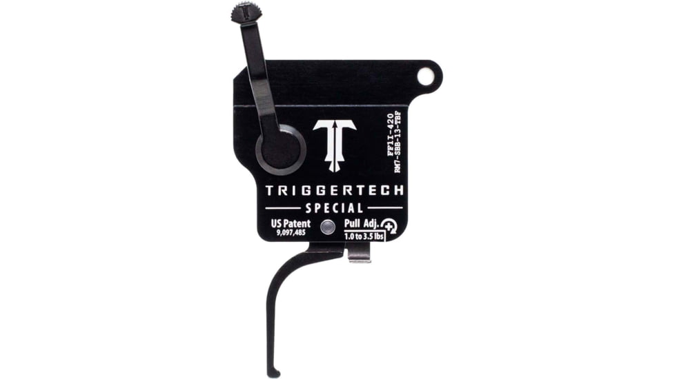 Triggertech Remington Model 7 Special Flat Trigger, BLACK, REMINGTON MODEL 7, RM7-SBB-13-TBF