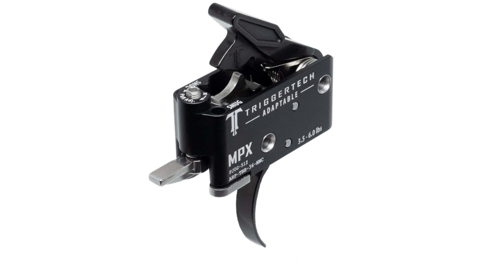 Triggertech SIG MPX Adaptable Trigger, Curved, 3.5-6 lbs., Black, ARP-TBB-36-NNC