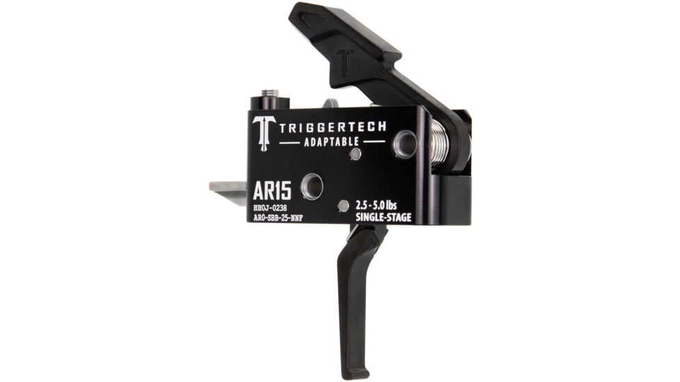 Triggertech Single-Stage Adaptable Flat Trigger, Black/Black, AR0-SBB-25-NNF
