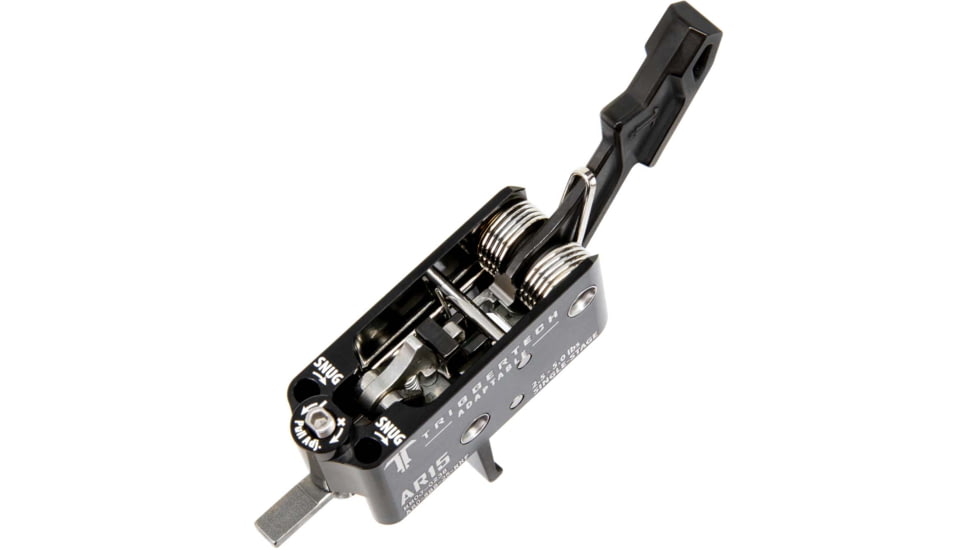 Triggertech Single-Stage Adaptable Flat Trigger, Black/Black, AR0-SBB-25-NNF