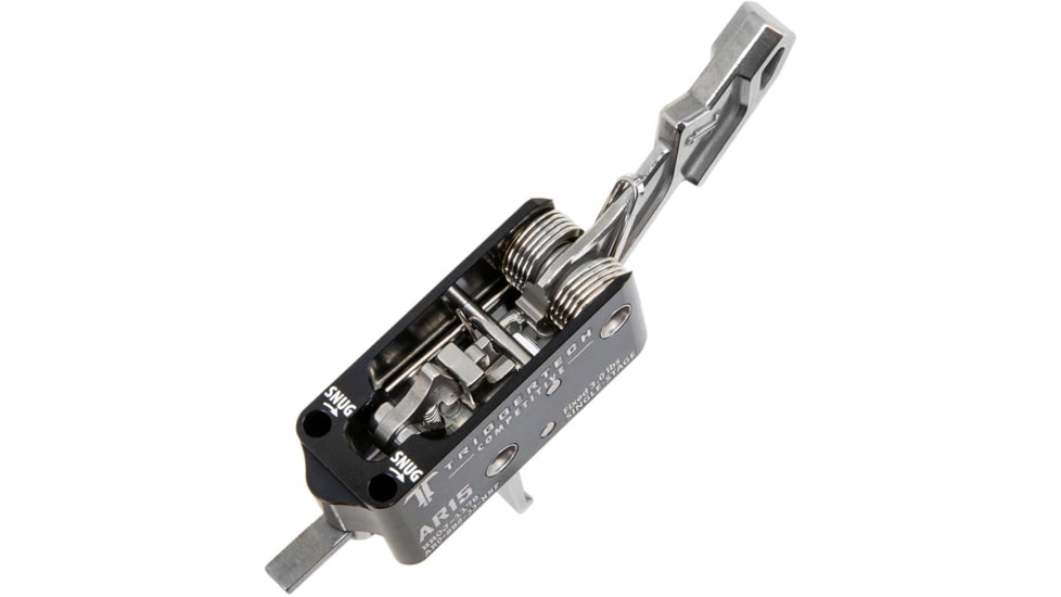 Triggertech Single-Stage Competitive Flat Trigger, Black/Stainless, AR0-SBS-33-NNF