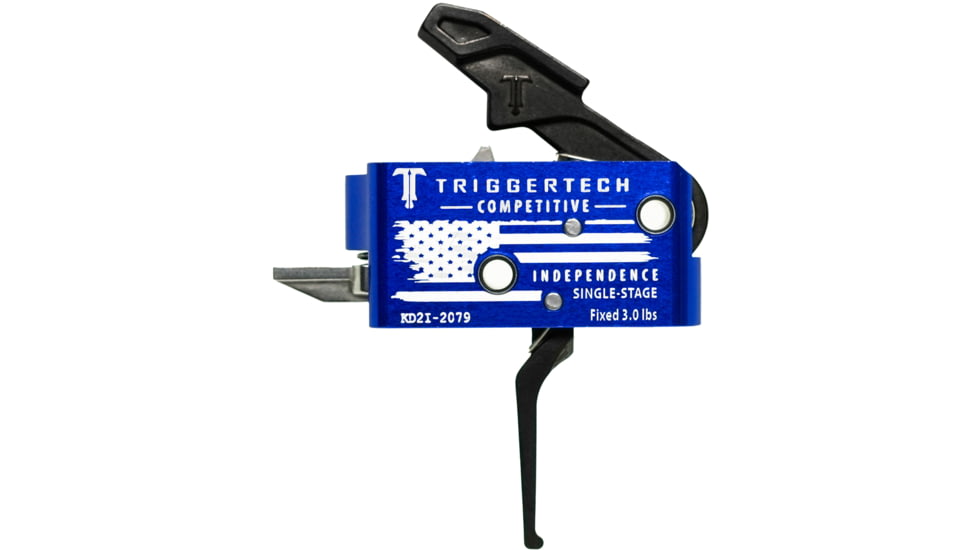 Triggertech Special Edition AR-15 Competitive Independence Trigger, 3.5 lb, Blue/Black, X50-SAB-33-NNF