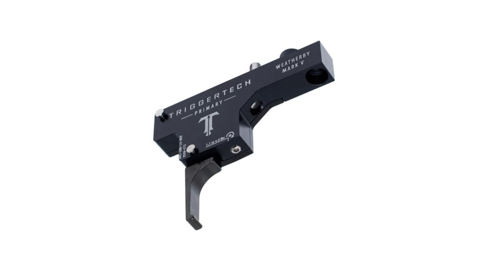 Triggertech Weatherby Mark V Primary Flat Trigger, 1.5 - 4 lb, Black, WM5-SBB-14-NBF