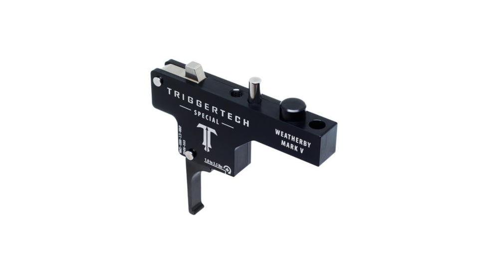 Triggertech Weatherby Mark V Special Flat Trigger, 1 - 3.5 lb, Black, WM5-SBB-13-NBF