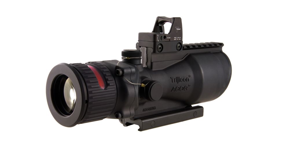 Trijicon ACOG 6x48 Red Chevron .223 Reticle Rifle Scope w/Mount &amp; 8MOA RMR Sight