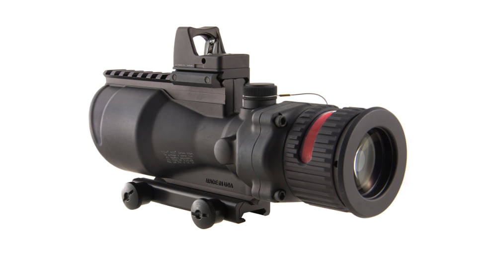 Trijicon ACOG 6x48 Red Chevron .223 Reticle Rifle Scope w/Mount &amp; 8MOA RMR Sight, Open Box