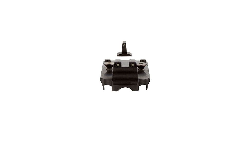 Trijicon 1911 RMR Mount w/Integrated Night Sight Set, Black Front/Black Rear Outline w/Green Front/Yellow Rear Lamps 600758