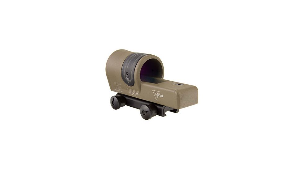 Trijicon 1x42 Reflex Sight, CK-FDE, Amber 4.5 MOA Dot Reticle, ACOG Base with TA51 Fla, 800109