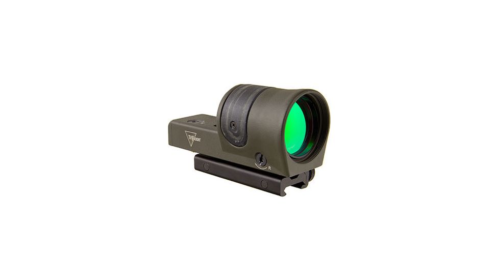 Trijicon 1x42 Reflex Sight, CK- ODG, Amber 4.5 MOA Dot Reticle, ACOG Base with TA51 Fla, 800108