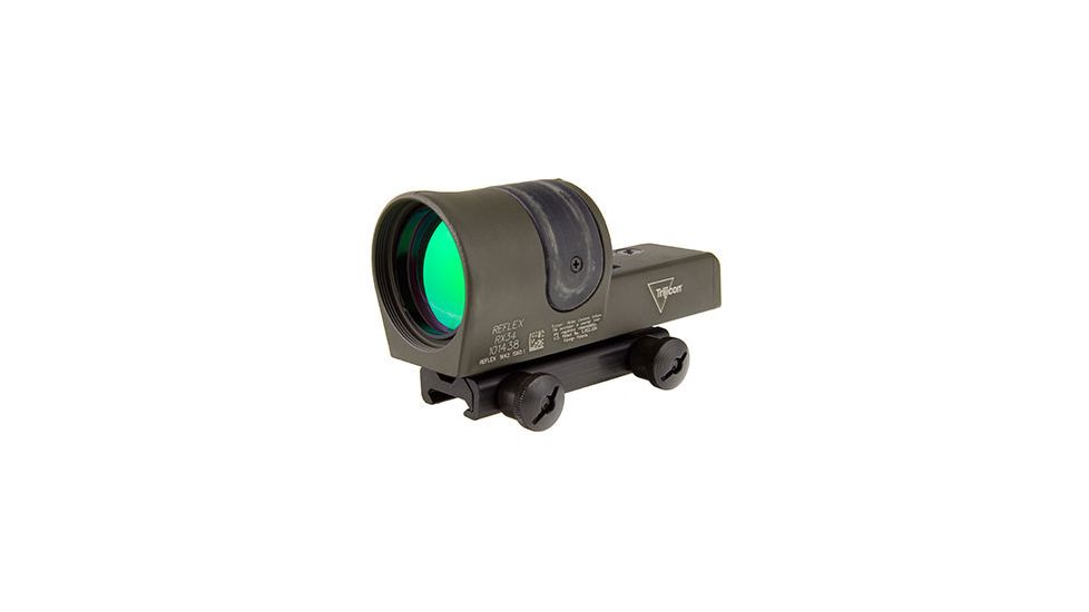 Trijicon 1x42 Reflex Sight, CK- ODG, Amber 4.5 MOA Dot Reticle, ACOG Base with TA51 Fla, 800108