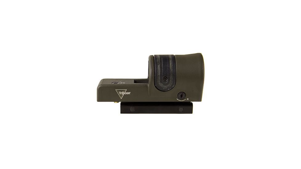 Trijicon 1x42 Reflex Sight, CK-ODG, Amber 6.5 MOA Dot Reticle, ACOG Base with TA51 Fla, 800090