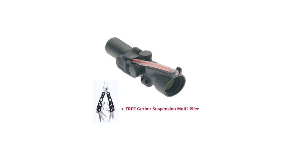 Trijicon Compact ACOG 2x20mm Tritium-Illuminated Reticle &amp; BAC Night &amp; Day Sight with Special Ring Base TA40 - Special Order with FREE Gerber Suspension Multi-Plier 1471