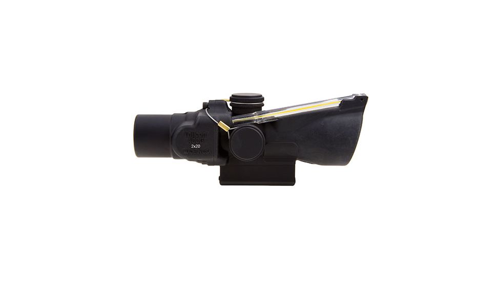 Trijicon 2x20 Compact ACOG Rifle Scope,Dual Illuminated Amber 9.2 MOA Triangle Reticle w/ M16 Carry Handle Base and Mounting Screw 400146