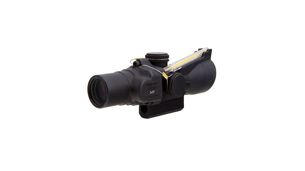 Trijicon 2x20 Compact ACOG Rifle Scope,Dual Illuminated Amber 9.2 MOA Triangle Reticle w/ M16 Carry Handle Base and Mounting Screw 400146