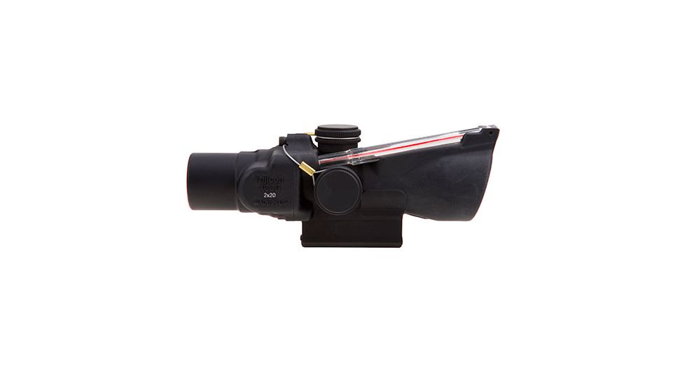 Trijicon 2x20 Compact ACOG Rifle Scope,Dual Illuminated Red 6.9 MOA Dot Reticle w/ M16 Carry Handle Base and Mounting Screw 400152