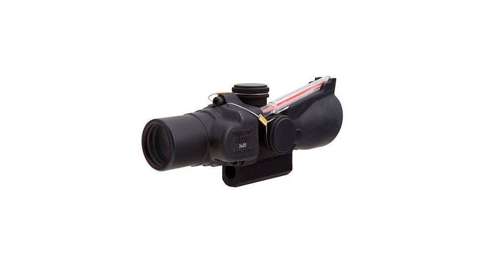 Trijicon 2x20 Compact ACOG Rifle Scope,Dual Illuminated Red 6.9 MOA Dot Reticle w/ M16 Carry Handle Base and Mounting Screw 400152
