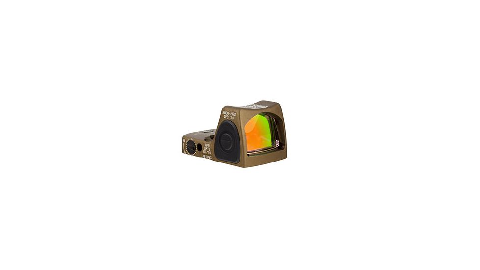 DEMO, Trijicon RM01 RMR Type 2 LED Red Dot Sight, 3.25 MOA Red Dot, No Mount, Hard Anodized, Coyote Brown, 700780