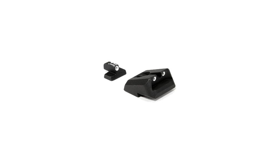 Trijicon Bright &amp; Tough 3 Dot Night Sight, Novak .45 - Green Front/Orange Rear SA33O